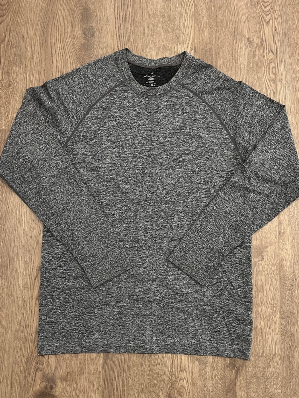 Men's Heather Gray Crewneck Athletic Long Sleeve